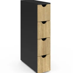 IDMarket Tour de rangement gain de place sur roulettes* Meubles Bas|Petits Meubles