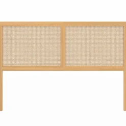 IDMarket Tête de lit aspect cannage et bois 160 cm* Meubles En Bois|Collection Cannage