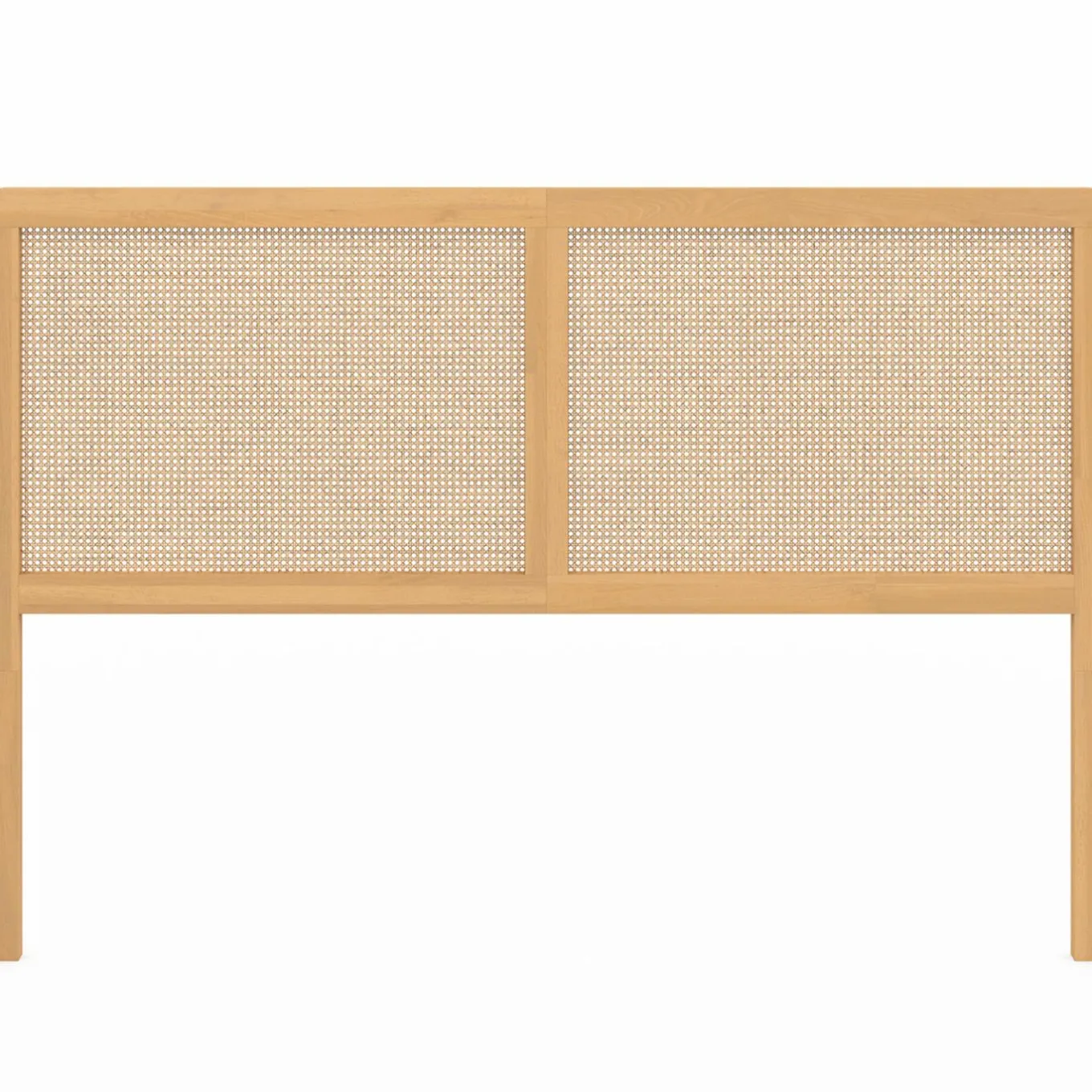 IDMarket Tête de lit aspect cannage et bois 160 cm* Meubles En Bois|Collection Cannage