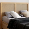 IDMarket Tête de lit aspect cannage et bois 140 cm* Meubles En Bois|Collection Cannage