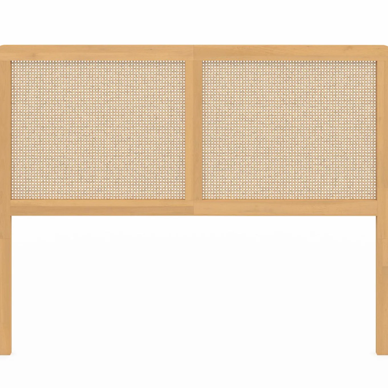 IDMarket Tête de lit aspect cannage et bois 140 cm* Meubles En Bois|Collection Cannage