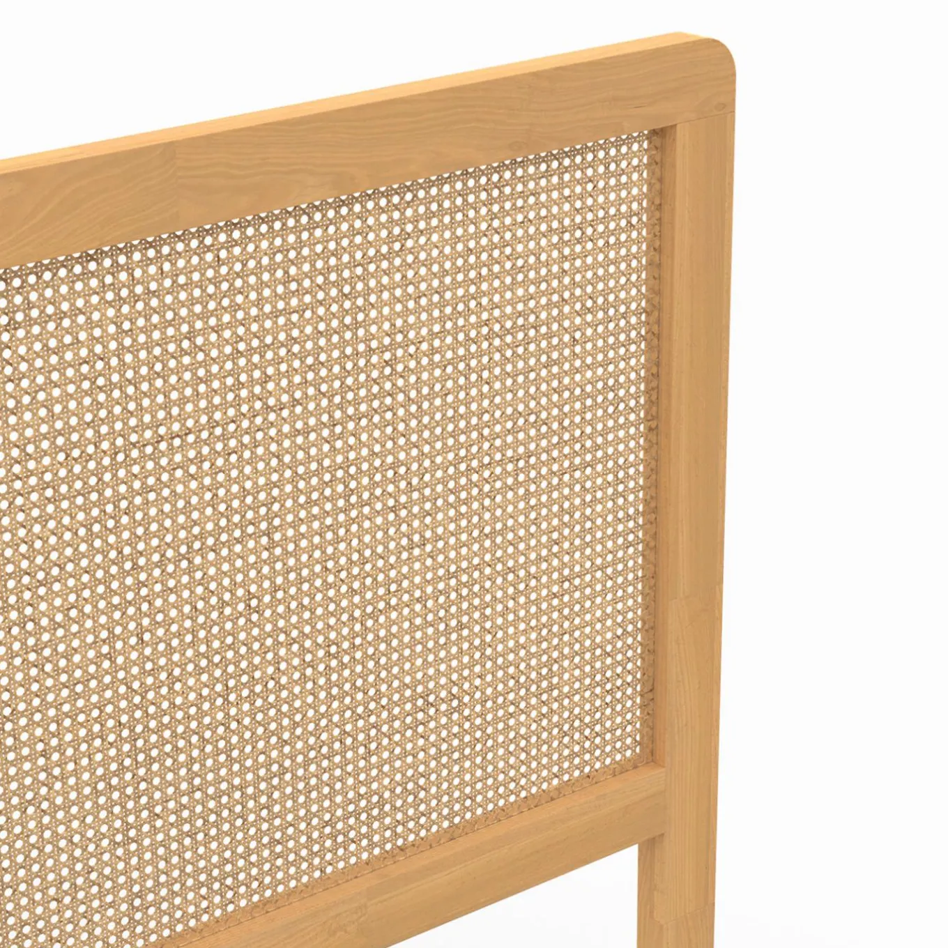 IDMarket Tête de lit aspect cannage et bois 140 cm* Meubles En Bois|Collection Cannage