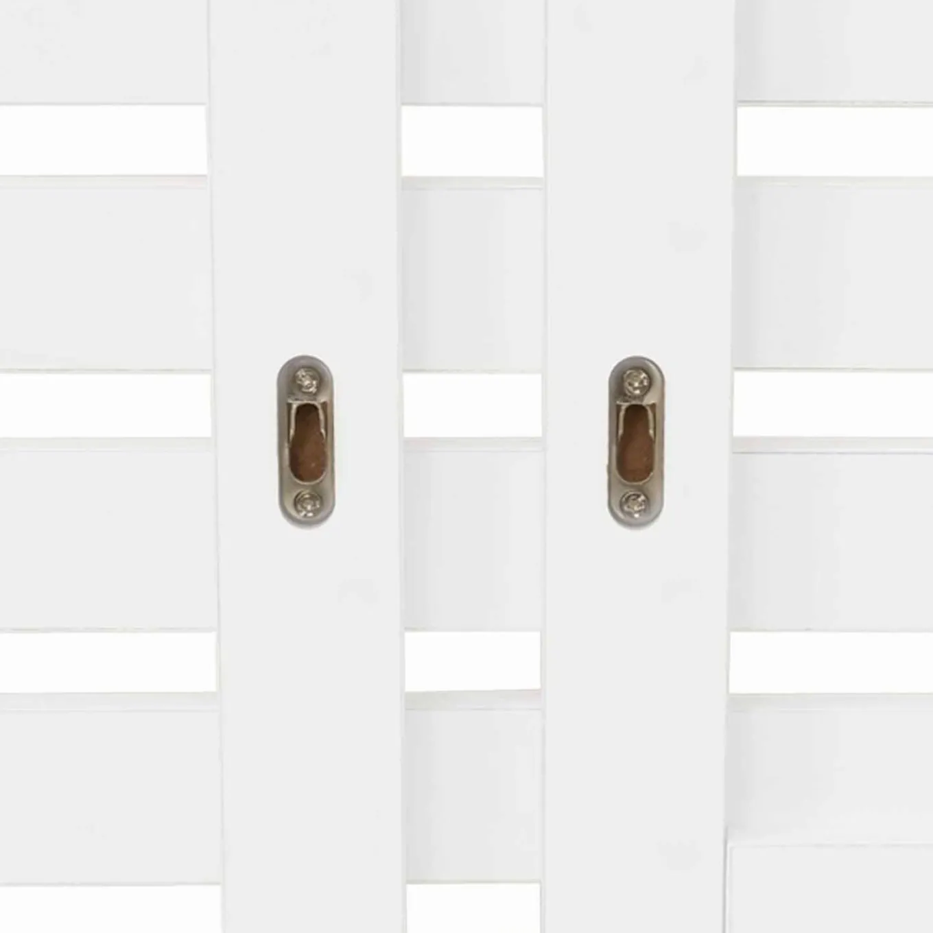 IDMarket Tête de lit en lattes bois blanc étagères façon hêtre 240 cm* Meubles Blancs|Collection Moderne