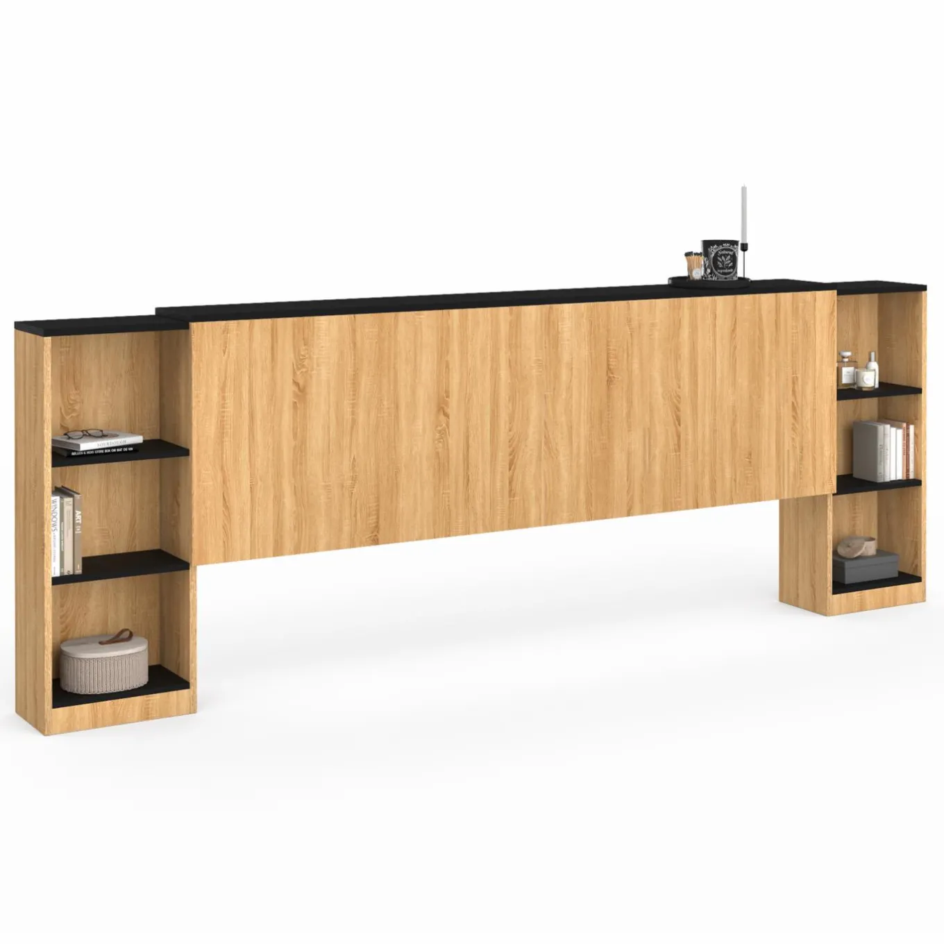 IDMarket Tête de lit extensible avec chevets coulissants* Têtes De Lit|Chambre Complète Adulte