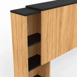 IDMarket Tête de lit extensible avec chevets coulissants* Têtes De Lit|Chambre Complète Adulte