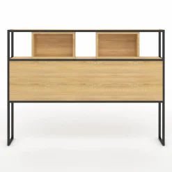 IDMarket Tête de lit industrielle 165 cm bois et métal* Collection Industrielle|Chambre Complète Adulte