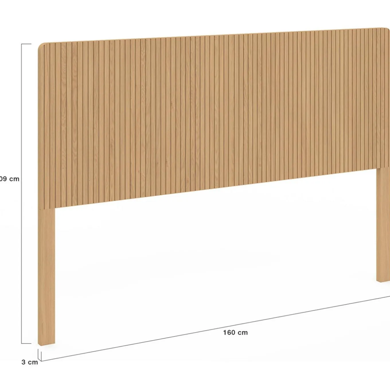 IDMarket Tête de lit sur pied effet lattes 160 cm* Têtes De Lit|Chambre Complète Adulte