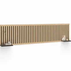 IDMarket Tête de lit suspendue en lattes verticales* Têtes De Lit|Collection Moderne