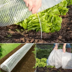 IDMarket Tunnel de forçage 5 m* Tunnels Et Accessoires De Croissance|Serres À Tomates Et Équipement Du Potager