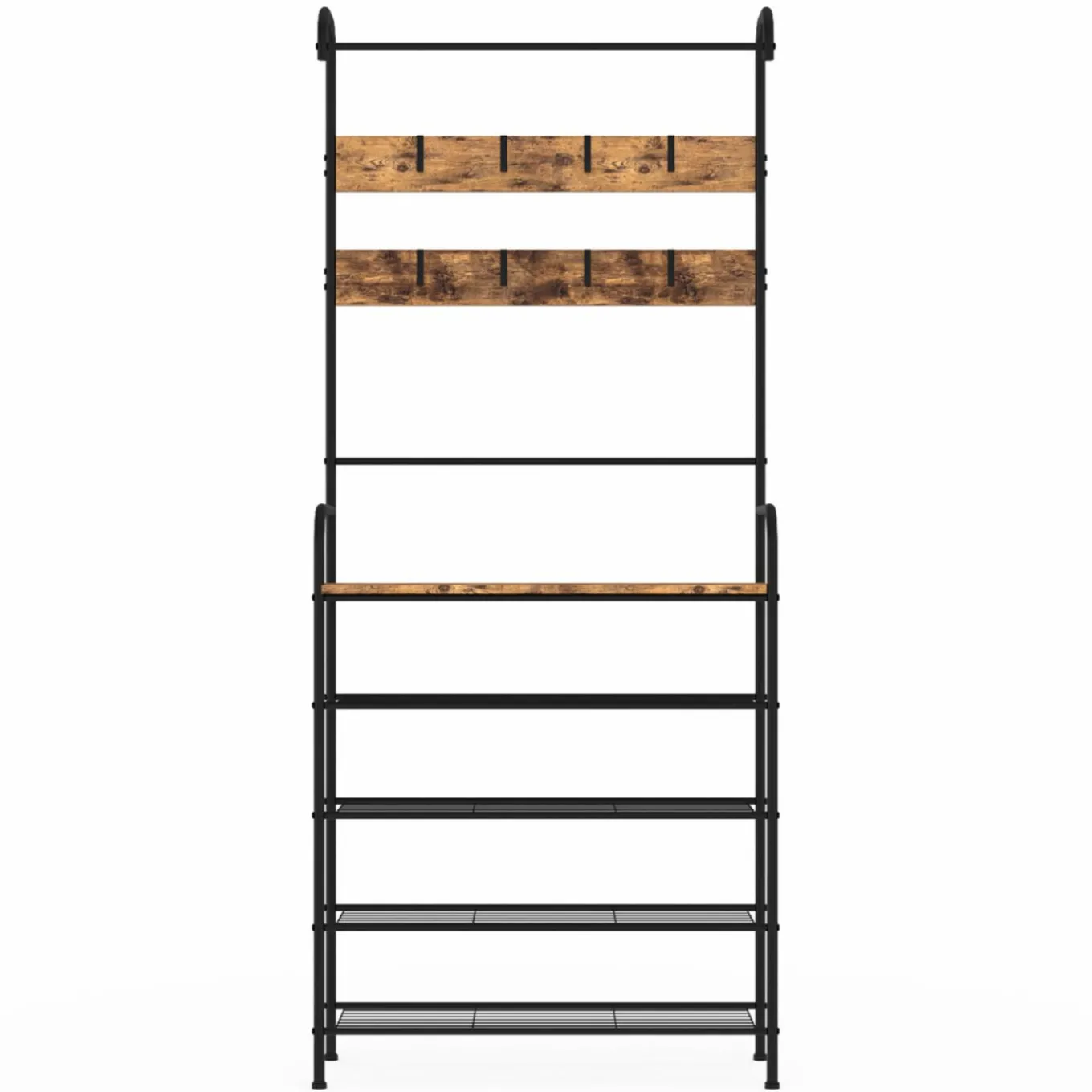 IDMarket Vestiaire d'entrée 5 étagères style industriel* Collection Vintage|Vestiaires Et Meubles D'Entrée